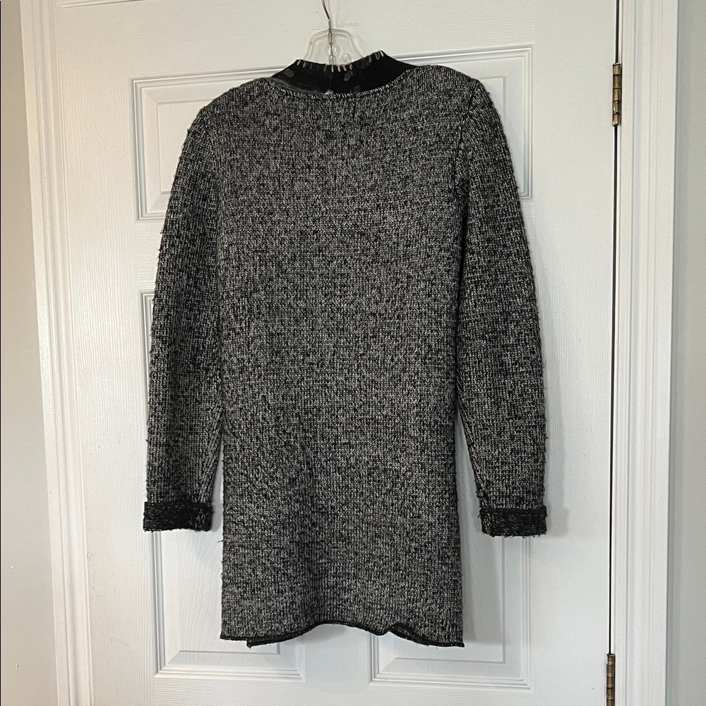 Frank Lyman Design Black and Gray Women's Cardigan - Picture 3 of 3